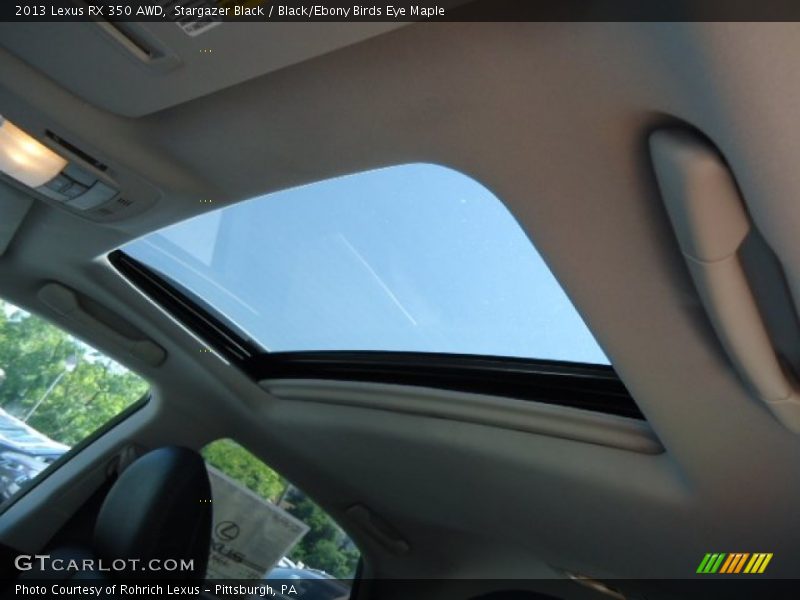 Stargazer Black / Black/Ebony Birds Eye Maple 2013 Lexus RX 350 AWD