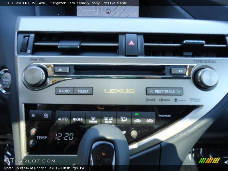 Stargazer Black / Black/Ebony Birds Eye Maple 2013 Lexus RX 350 AWD