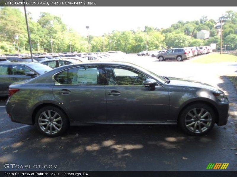 Nebula Gray Pearl / Black 2013 Lexus GS 350 AWD
