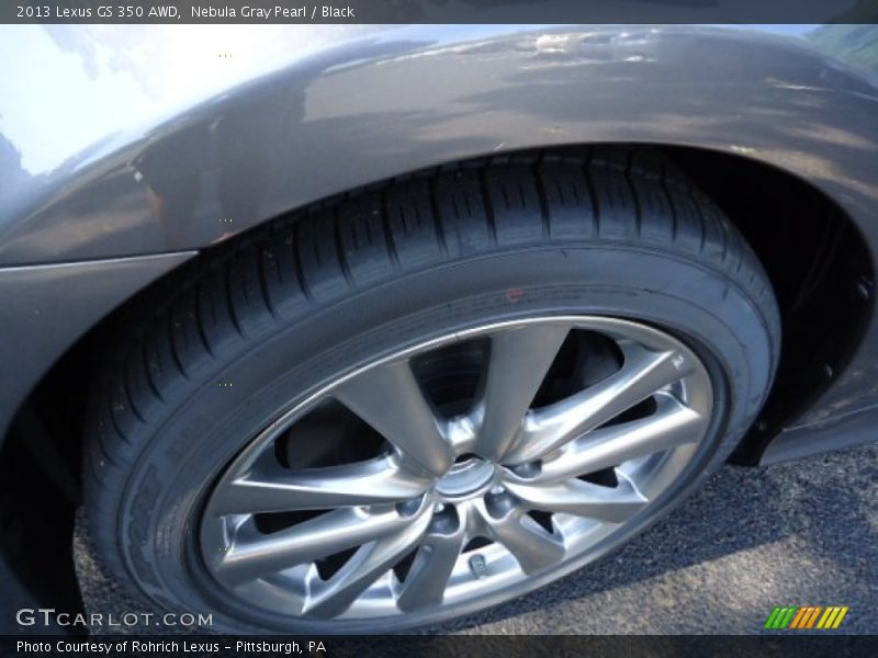 Nebula Gray Pearl / Black 2013 Lexus GS 350 AWD