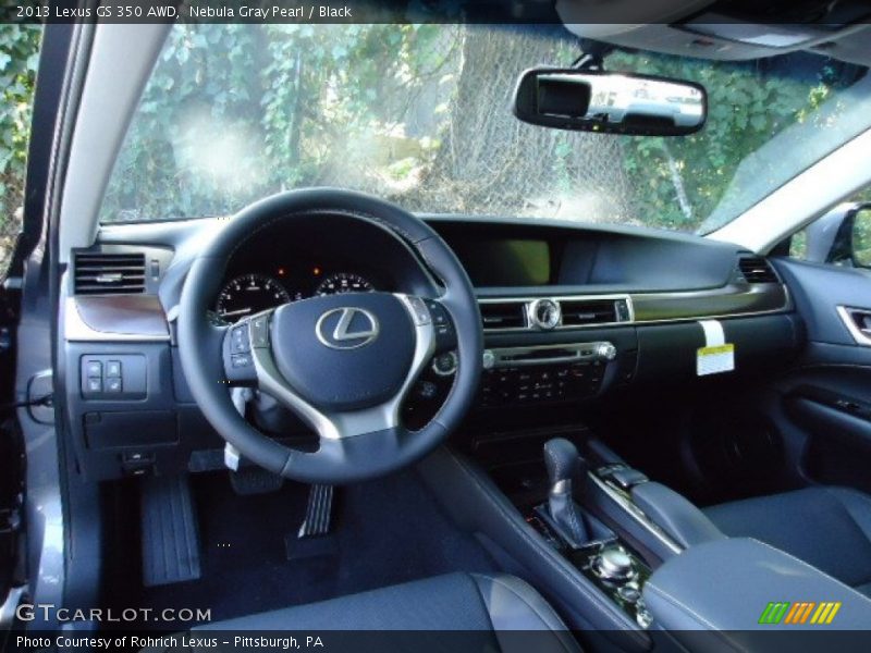 Nebula Gray Pearl / Black 2013 Lexus GS 350 AWD