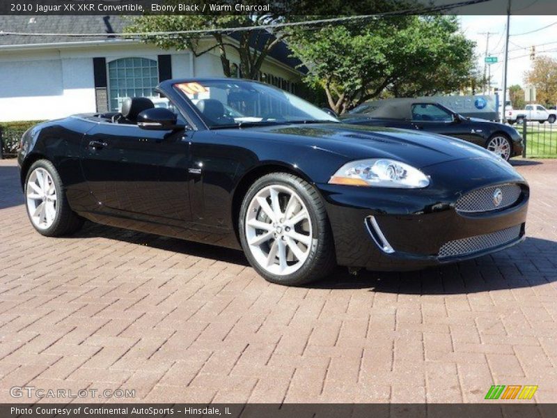 Ebony Black / Warm Charcoal 2010 Jaguar XK XKR Convertible