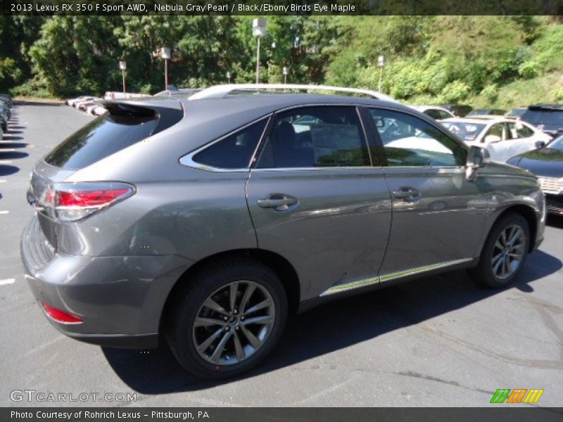 Nebula Gray Pearl / Black/Ebony Birds Eye Maple 2013 Lexus RX 350 F Sport AWD