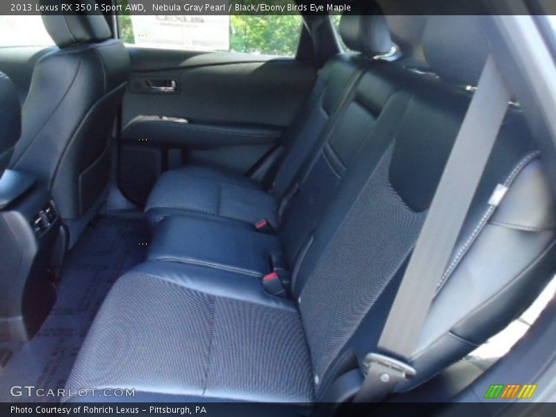 Nebula Gray Pearl / Black/Ebony Birds Eye Maple 2013 Lexus RX 350 F Sport AWD