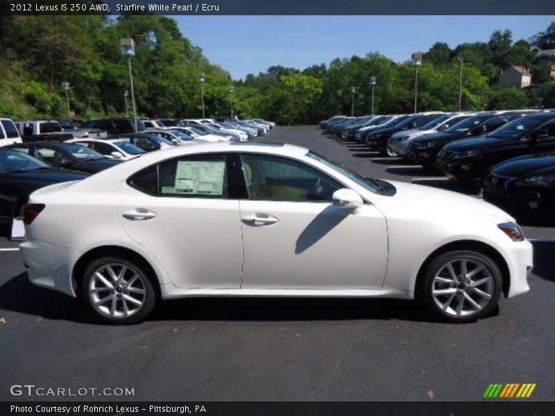 Starfire White Pearl / Ecru 2012 Lexus IS 250 AWD