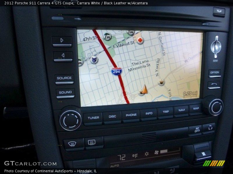 Navigation of 2012 911 Carrera 4 GTS Coupe