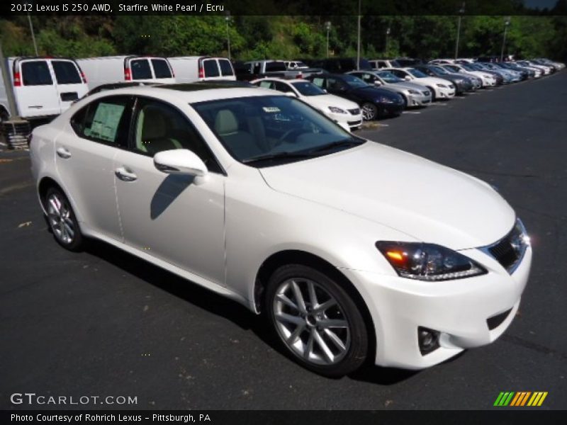 Starfire White Pearl / Ecru 2012 Lexus IS 250 AWD