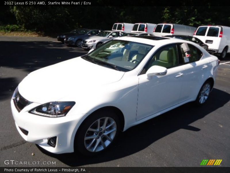 Starfire White Pearl / Ecru 2012 Lexus IS 250 AWD