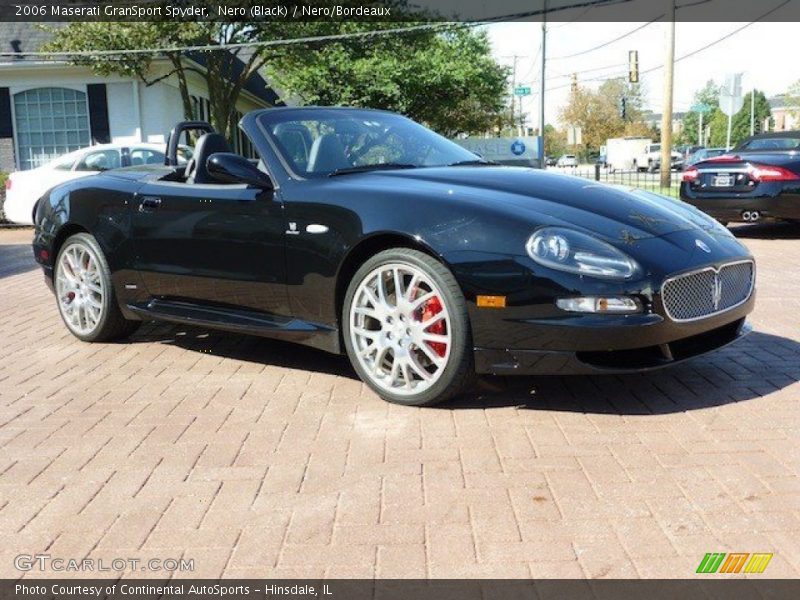 Nero (Black) / Nero/Bordeaux 2006 Maserati GranSport Spyder