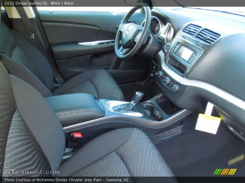 White / Black 2013 Dodge Journey SE