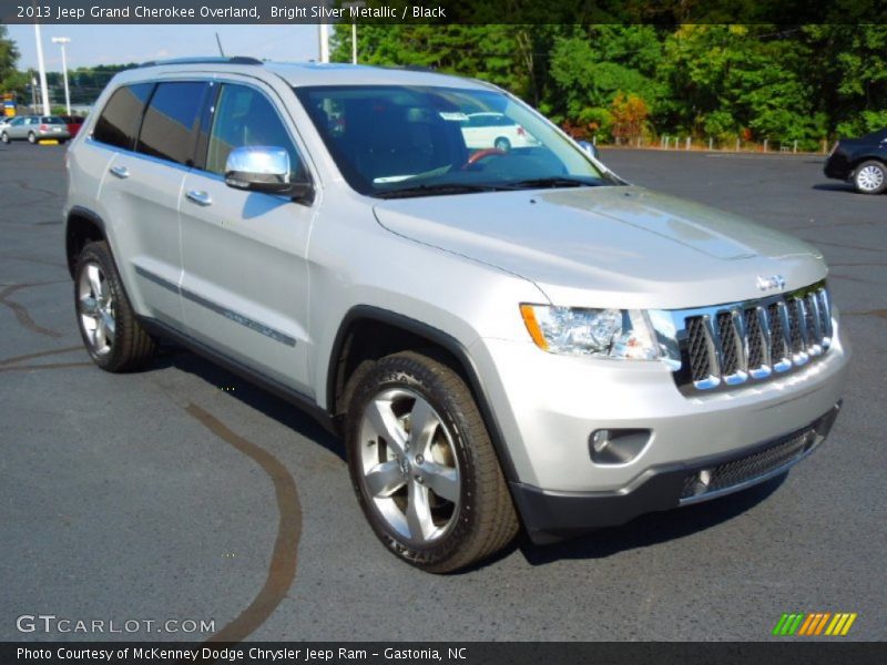 Bright Silver Metallic / Black 2013 Jeep Grand Cherokee Overland