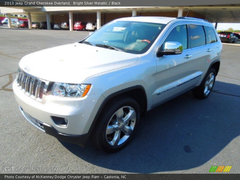 Bright Silver Metallic / Black 2013 Jeep Grand Cherokee Overland