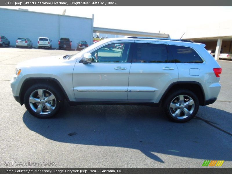 Bright Silver Metallic / Black 2013 Jeep Grand Cherokee Overland