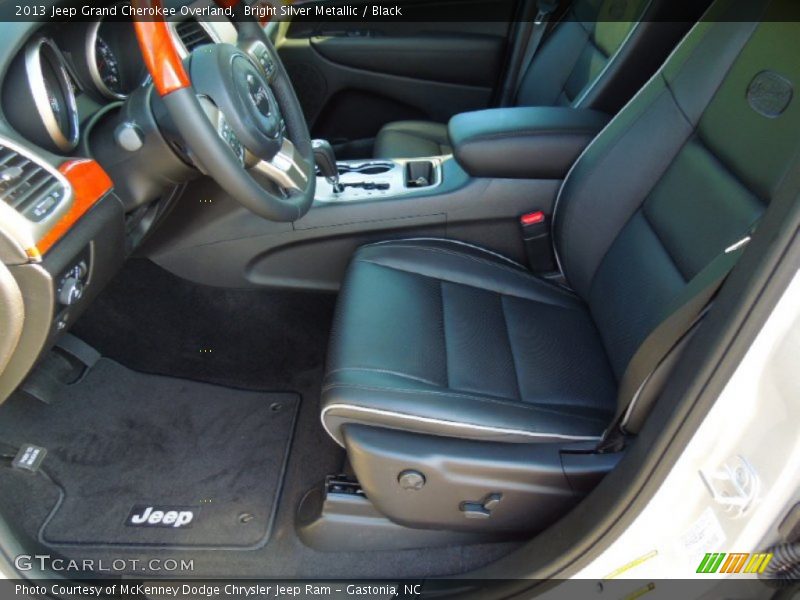 Bright Silver Metallic / Black 2013 Jeep Grand Cherokee Overland