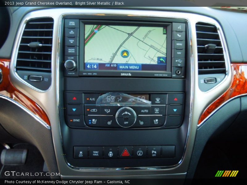 Bright Silver Metallic / Black 2013 Jeep Grand Cherokee Overland