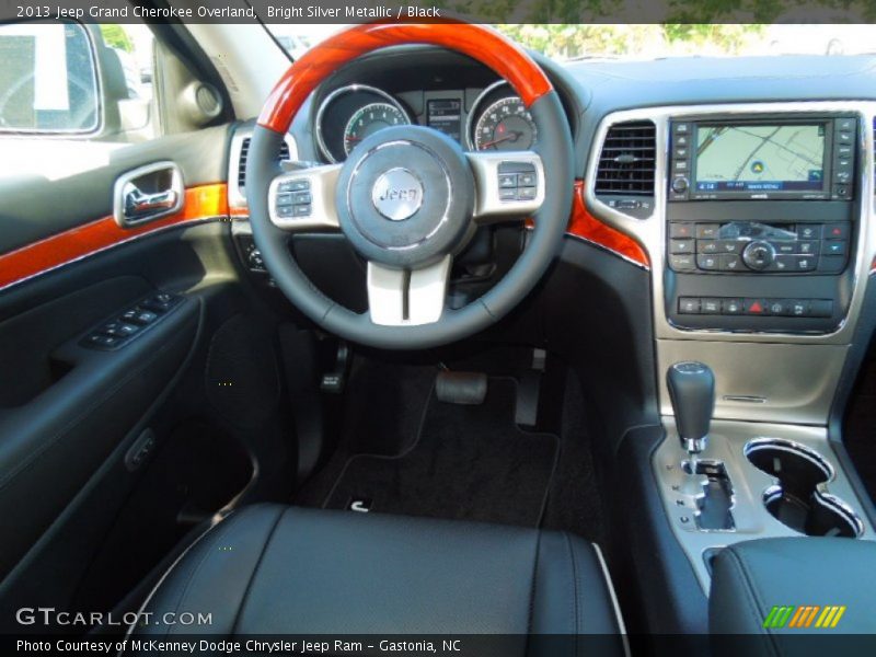 Bright Silver Metallic / Black 2013 Jeep Grand Cherokee Overland