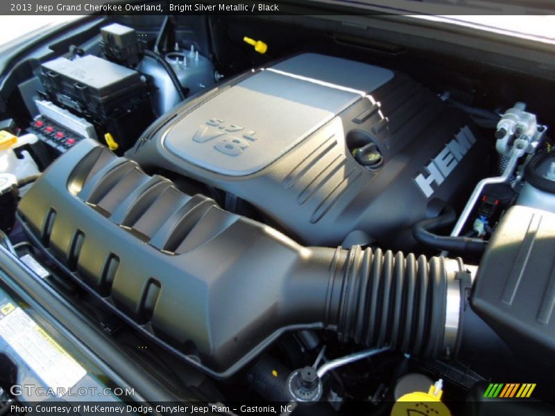 Bright Silver Metallic / Black 2013 Jeep Grand Cherokee Overland