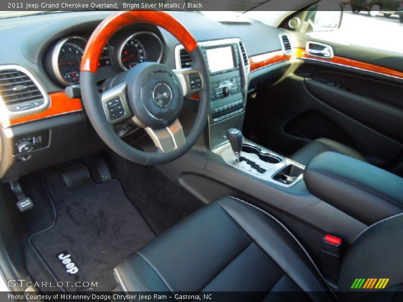 Bright Silver Metallic / Black 2013 Jeep Grand Cherokee Overland
