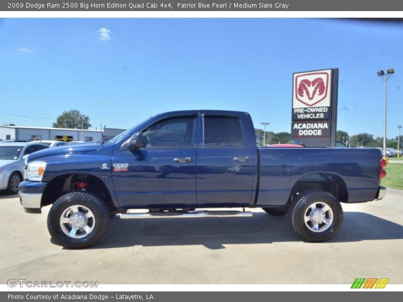 Patriot Blue Pearl / Medium Slate Gray 2009 Dodge Ram 2500 Big Horn Edition Quad Cab 4x4