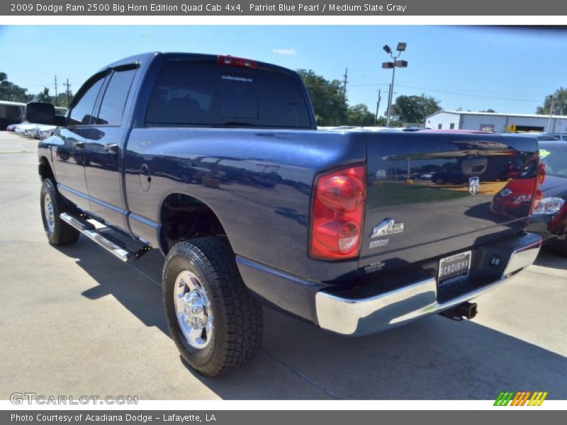 Patriot Blue Pearl / Medium Slate Gray 2009 Dodge Ram 2500 Big Horn Edition Quad Cab 4x4