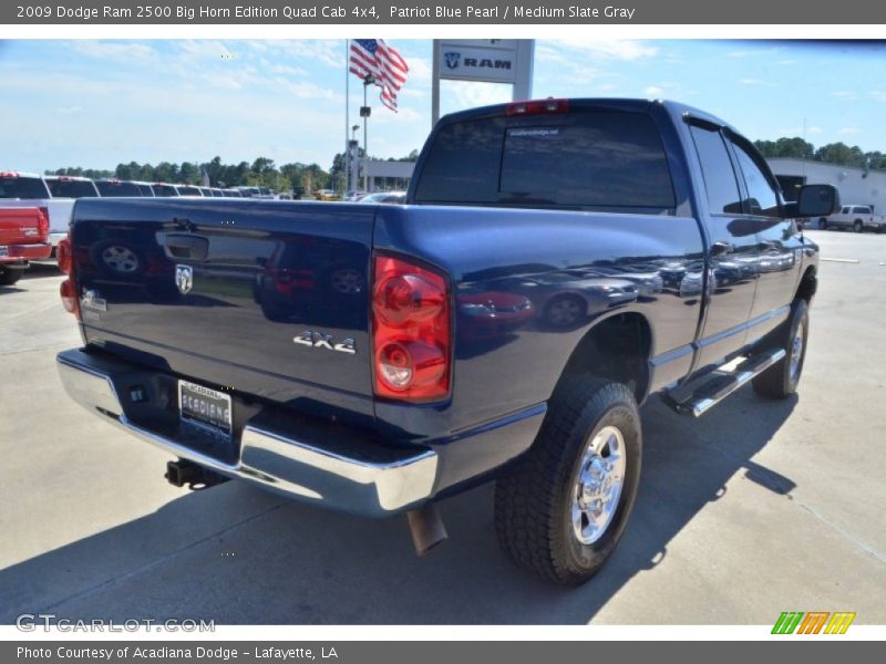 Patriot Blue Pearl / Medium Slate Gray 2009 Dodge Ram 2500 Big Horn Edition Quad Cab 4x4