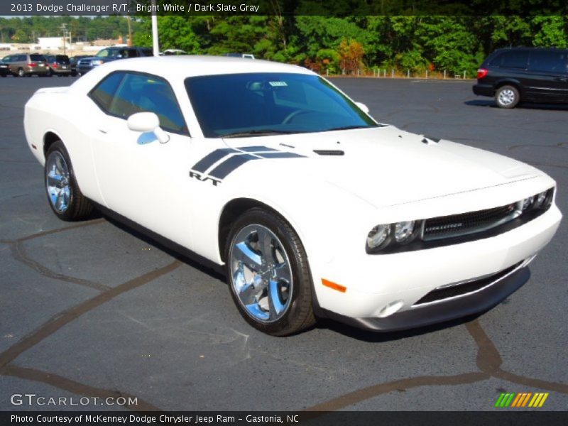 Bright White / Dark Slate Gray 2013 Dodge Challenger R/T