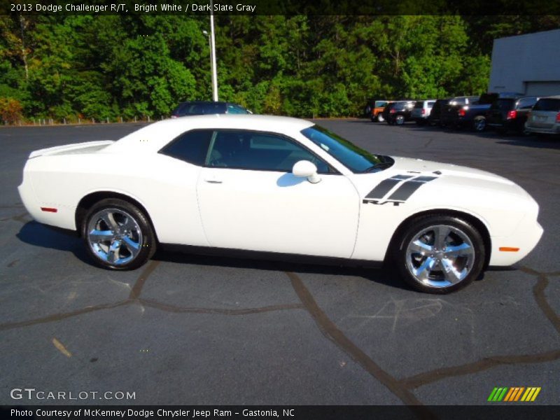 Bright White / Dark Slate Gray 2013 Dodge Challenger R/T