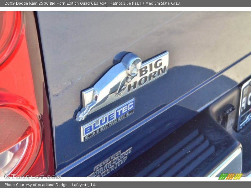 Patriot Blue Pearl / Medium Slate Gray 2009 Dodge Ram 2500 Big Horn Edition Quad Cab 4x4