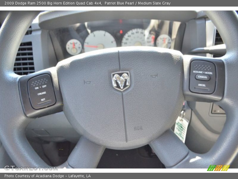Patriot Blue Pearl / Medium Slate Gray 2009 Dodge Ram 2500 Big Horn Edition Quad Cab 4x4