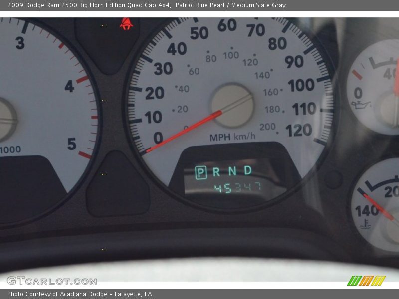 Patriot Blue Pearl / Medium Slate Gray 2009 Dodge Ram 2500 Big Horn Edition Quad Cab 4x4