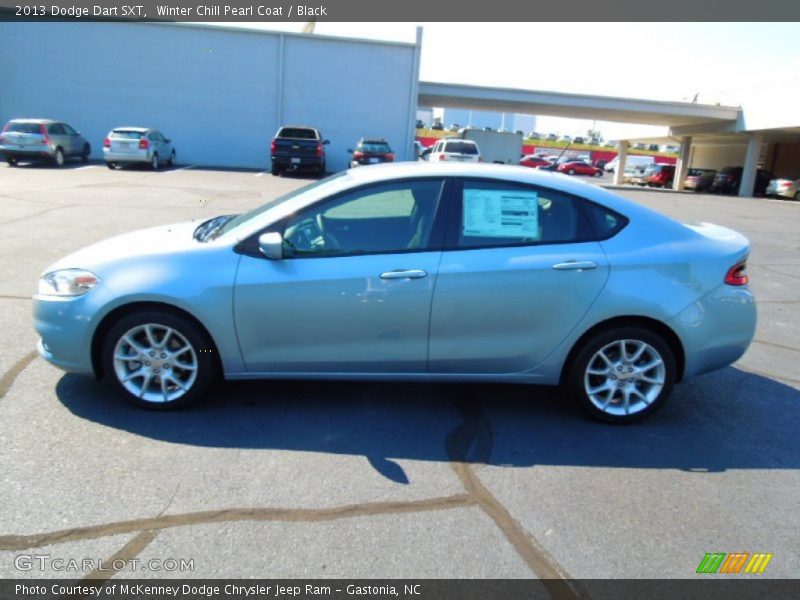 Winter Chill Pearl Coat / Black 2013 Dodge Dart SXT
