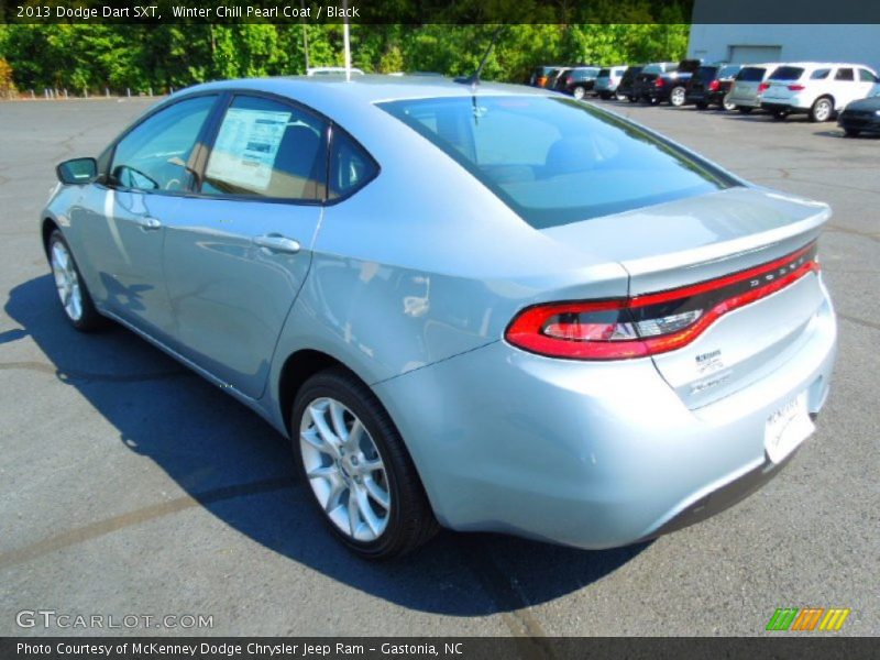 Winter Chill Pearl Coat / Black 2013 Dodge Dart SXT