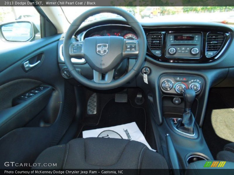 Winter Chill Pearl Coat / Black 2013 Dodge Dart SXT