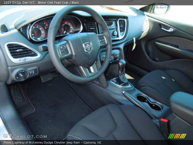 Black Interior - 2013 Dart SXT 