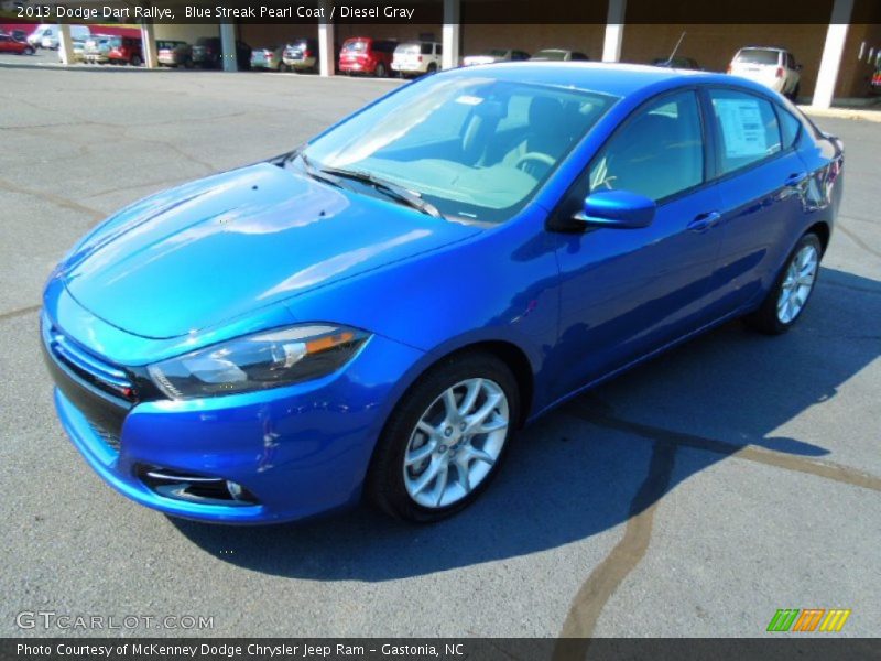 Blue Streak Pearl Coat / Diesel Gray 2013 Dodge Dart Rallye
