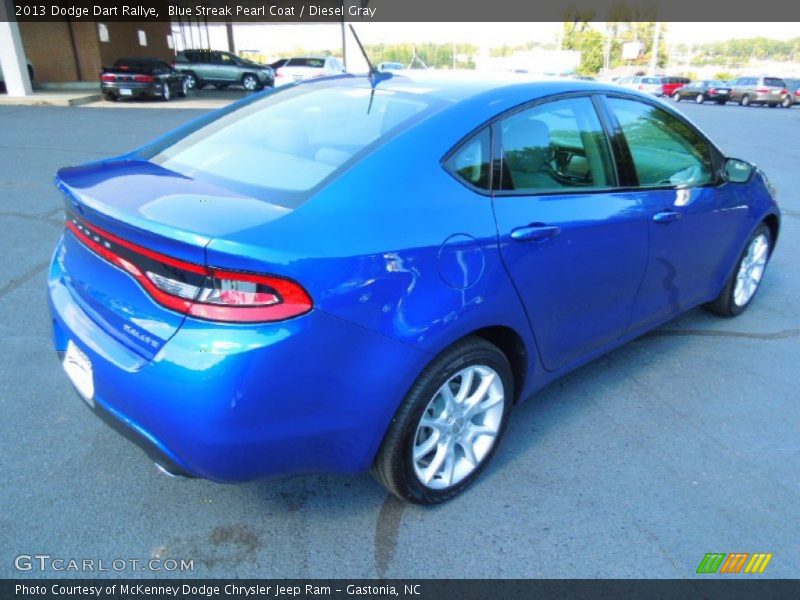 Blue Streak Pearl Coat / Diesel Gray 2013 Dodge Dart Rallye