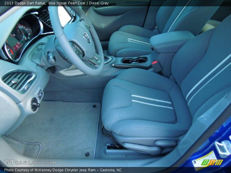 Blue Streak Pearl Coat / Diesel Gray 2013 Dodge Dart Rallye