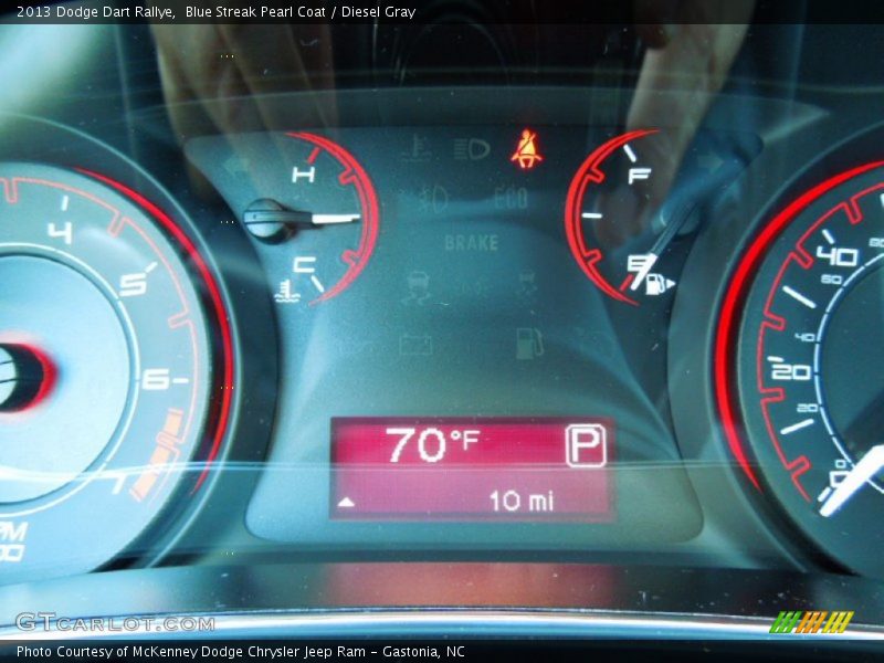 Blue Streak Pearl Coat / Diesel Gray 2013 Dodge Dart Rallye