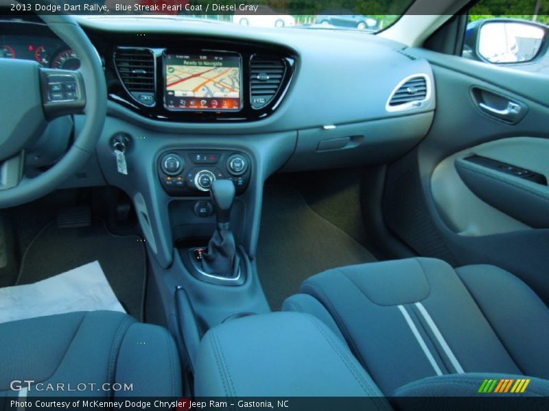Blue Streak Pearl Coat / Diesel Gray 2013 Dodge Dart Rallye