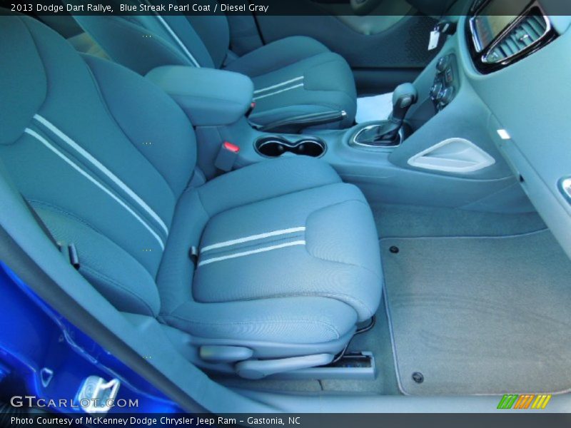 Blue Streak Pearl Coat / Diesel Gray 2013 Dodge Dart Rallye