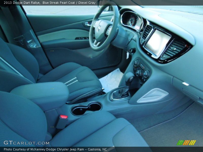 Blue Streak Pearl Coat / Diesel Gray 2013 Dodge Dart Rallye