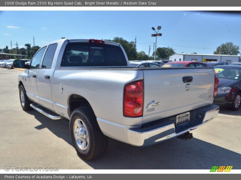 Bright Silver Metallic / Medium Slate Gray 2008 Dodge Ram 2500 Big Horn Quad Cab