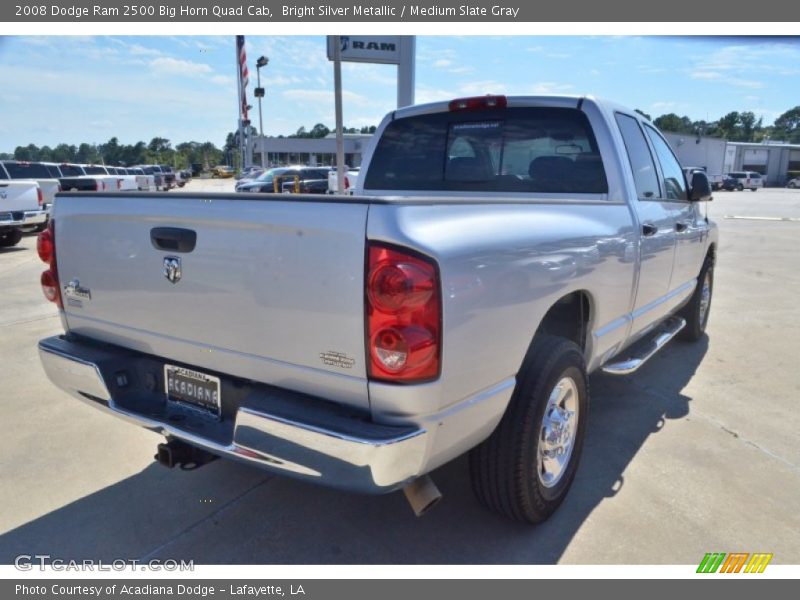 Bright Silver Metallic / Medium Slate Gray 2008 Dodge Ram 2500 Big Horn Quad Cab