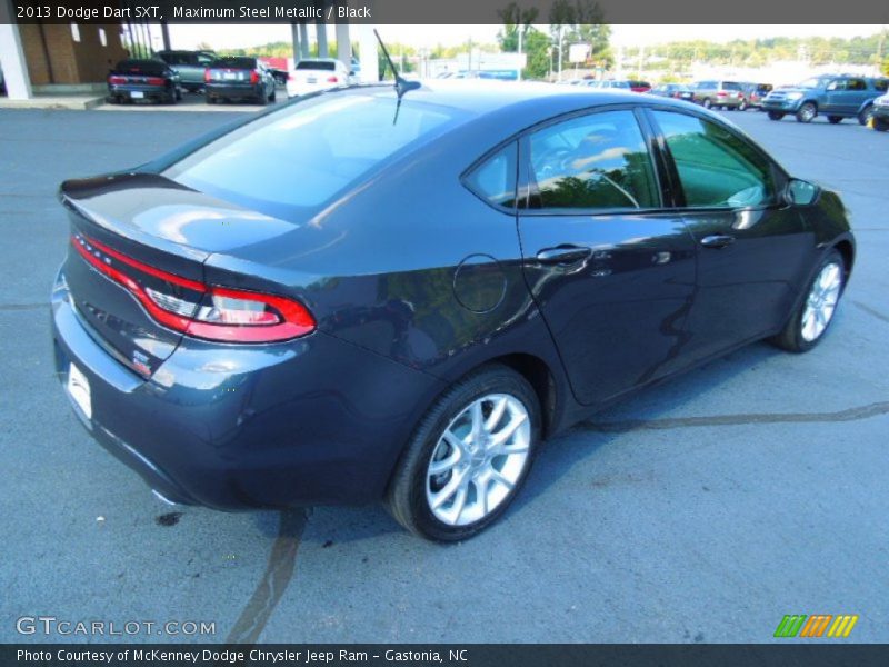 Maximum Steel Metallic / Black 2013 Dodge Dart SXT