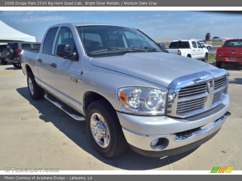 Bright Silver Metallic / Medium Slate Gray 2008 Dodge Ram 2500 Big Horn Quad Cab