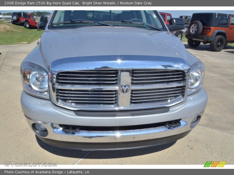 Bright Silver Metallic / Medium Slate Gray 2008 Dodge Ram 2500 Big Horn Quad Cab