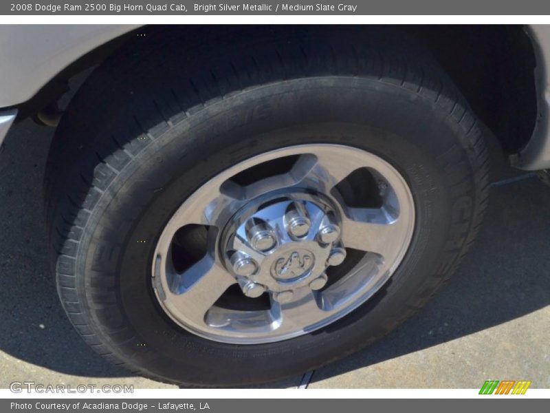 Bright Silver Metallic / Medium Slate Gray 2008 Dodge Ram 2500 Big Horn Quad Cab