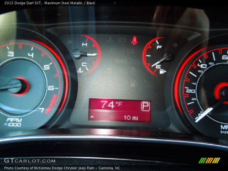 Maximum Steel Metallic / Black 2013 Dodge Dart SXT