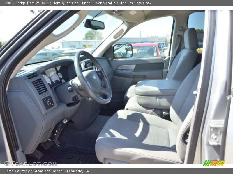 Bright Silver Metallic / Medium Slate Gray 2008 Dodge Ram 2500 Big Horn Quad Cab