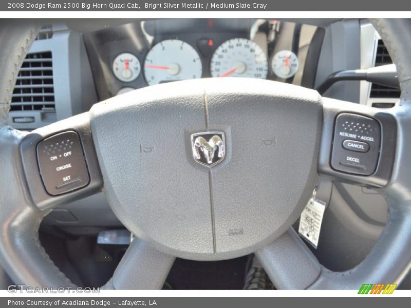 Bright Silver Metallic / Medium Slate Gray 2008 Dodge Ram 2500 Big Horn Quad Cab